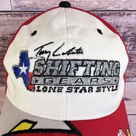 RARE Terry Labonte 44 Kelloggs Racing Hat Snapback Cap Lone Star Shark Tooth VG - Picture 10 of 15